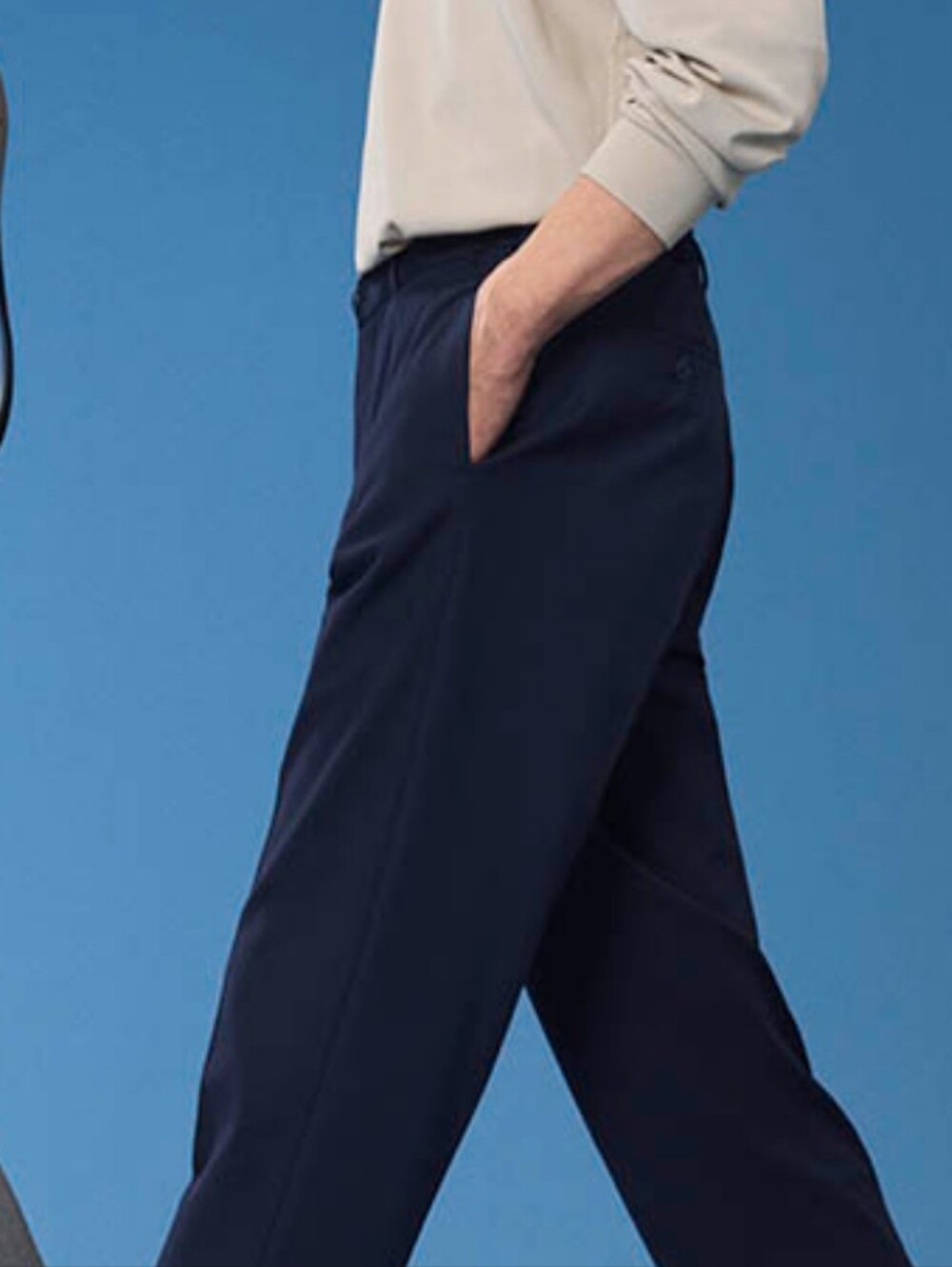 Uniqlo Basic Black Cotton Dress Pants With Pockets